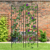 2x Large Metal Garden Trellis Lattice Wall Climbing Potted Plant Stand Lawn Yard