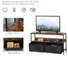 Industrial Style Tv Stand Media Storage Unit Vintage Retro Cabinet Furniture