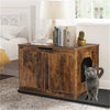 Retro Hidden Cat Litter Box Wooden Cabinet Furniture Indoor Cat House Nightstand