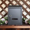 Outdoor Wall Mounted Mailbox Lockable Steel Mail Letter Post Secure Box Postbox