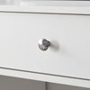 Dressing Table Wood Makeup Desk with Slide Mirror 5 Drawers Stool Bedroom White