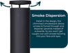 Chiminea for Garden & Patio Outdoor Square Fire Wood Burner Heater Black Classic