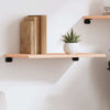 Wall Shelf 60x30x2 cm Untreated Solid Wood Oak