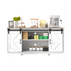 Barn 2 Sliding Doors Bar Cabinet Home Buffet Farmhouse Storage Cabinet TV Stand