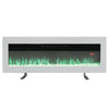 LED Fireplace Media Wall Fire Wall Mounted / Standing Electric Heater 40-100in