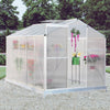 Polycarbonate Outdoor Garden Patio Greenhouse Clear Walk-In Aluminium Metal Shed
