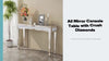 FATIVO Mirrored Crushed Diamond Console Table Venetian Make-Up Vanity Side Table