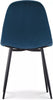 Dining Chairs Velvet Set Padded Seat Metal Leg Kitchen Chair Home Office
