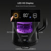 Digital Kettle Clear Glass 1500w Fast Boil Temperature Control Not Ninja