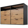 CHEST OF DRAWERS 6 DRAWERS DRESSER WIDE BEDSIDE TABLE CABINET BEDROOM FURNITURE