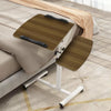 Twin Top Over Bed Chair Laptop Table Adjustable Height Mobility Aid on Wheels