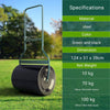 Steel Garden Lawn Roller, Water Sand Filled Outdoor Grass Roller Removable Drain
