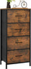 Vintage Chest Of Drawers 4 Storage Drawers Steel Frame Bedroom Furniture