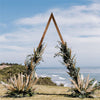 Wooden Wedding Arch Triangle Flower Rack Backdrop Stand Celebration Party