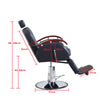 Reclining Barber Chair Salon Beauty Shaving Hydraulic Chair with Footrest