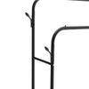 Rolling Double Clothes Rail Hanging Rack Garment DisplayStand Shoe Storage Shelf