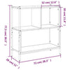 Gecheer Bookcase Book Cabinet Living Room Office Storage Shelving Unit I6H2