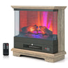 27” Freestanding Fireplace 2000W Electric Fireplace Heater W/3-Level Vivid Flame