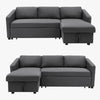 Big Sale! Large 3 Seater Corner Sofa Bed w/Storage Couch Settee Sofabed L Shaped