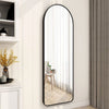 Arched/ Rectangle Framed Mirror Wall Mounted Standing Makeup Full-length Mirror
