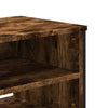 TV Cabinet Smoked Oak 122x34x41 cm Engineered Wood HOT