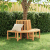 Tree Bench Half Round Ø160 cm Solid Wood Teak