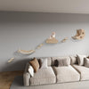 Cat Wall Shelves 6 Piece Wall Mounted Cat Acticity Canter Cat Climbing Furniture