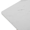 White Dining Table With Black Metal Legs Dining Room Furniture Rectangle Table