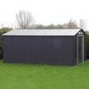 Metal Steel Garden 12X10FT Shed Apex Roof W/ Barn Tool Storage House Ventilation