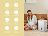 20L/DAY ‎COMFEE Dehumidifier for Home Smart Control 3L Water Tank W/ Wheels