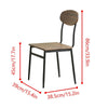 Set of 2 Dining Chairs Wooden for Dining Room Kitchen Side Chairs Stable Brown