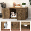 Cat Litter Box Enclosure Pet House End Table with Entrance Hole