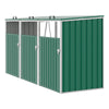 Triple Wheelie Bin Storage Metal Store Cover Garden Rubbish Dustbin Shed Housing