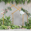 Wedding Round/Heart Arch Stand Backdrop Metal Frame Party Flower Balloons Rack