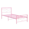 Simple Budget metal bed Single bed Frame w/Mattresses Option Bedroom Furniture