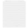 Garden Planter White 40x40x46 Solid Wood Pine R3E7