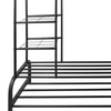 120KG Heavy Duty Double Clothes Rail Load Cloth Rack With Shelves Shoe Stand New