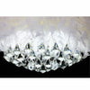 Modern Feather Light Shade Crystal Pendant Light Bedroom Chandelier Ceiling Lamp