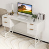 Computer Desk Home Office Desk PC Workstation Study Writing Table W/ 4 Drawers