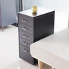 Metal 5 Drawers Filing Pedestal Cabinet Mobile Under Desk Office Chest of Drawer
