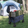 Folding Collapsible Wagon Utility Camping Beach Shopping Cart Adjustable Handle