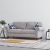 2, 3 Seater Linen Fabric Sofa Settee Couch Armchair with 2 Pillows Living Room
