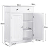 Bathroom Storage Cabinet Cupboard Floor Standing Unit 2 Drawers 2 Doos, White
