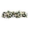 100cm White Flower Row for Wedding Wall Arrangement DIY Artificial Floral Arch