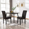 Dining Room Chairs Set of 2/4/6 Faux Leather Kitchen Chair Set with Wooden Legs