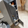 Bathroom Tall Storage Cabinet Open Shelving Unit 2 Door Tallboy Organising Unit