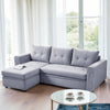 3 Seater Corner Sofa Bed w/Storage Convertible Pull Out Sofa Bed for Living Room