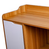 Kitchen Storage Cabinet Wooden Buffet Sideboard Cupboard 3 Doors 4 Layer Shelves