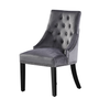 Velvet Dining Chair with Door Knocker Ring Windsor Dressing Room Chair 1/2/4/6