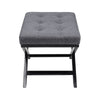 Linen Dressing Table Stool Soft Cushioned Seat Makeup Bench Chair Pouffe Modern